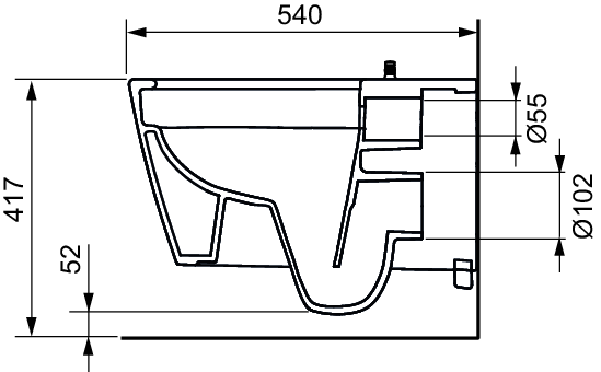 TECEneo shower toilet, cold water, white - 3
