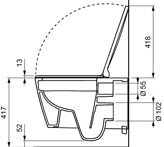 TECEneo set, cold water and seat/lid SLIM - 4