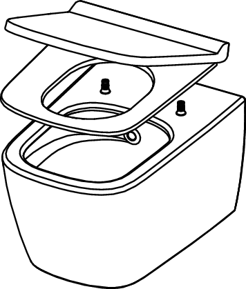 TECEneo set, cold water and seat/lid SLIM - 7