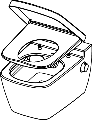TECEone set, hot/cold water and CLASSIC seat/cover - 6