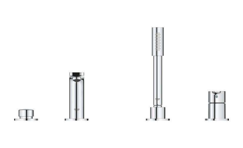 Lineare 4-otworowa bateria wannowa - 2